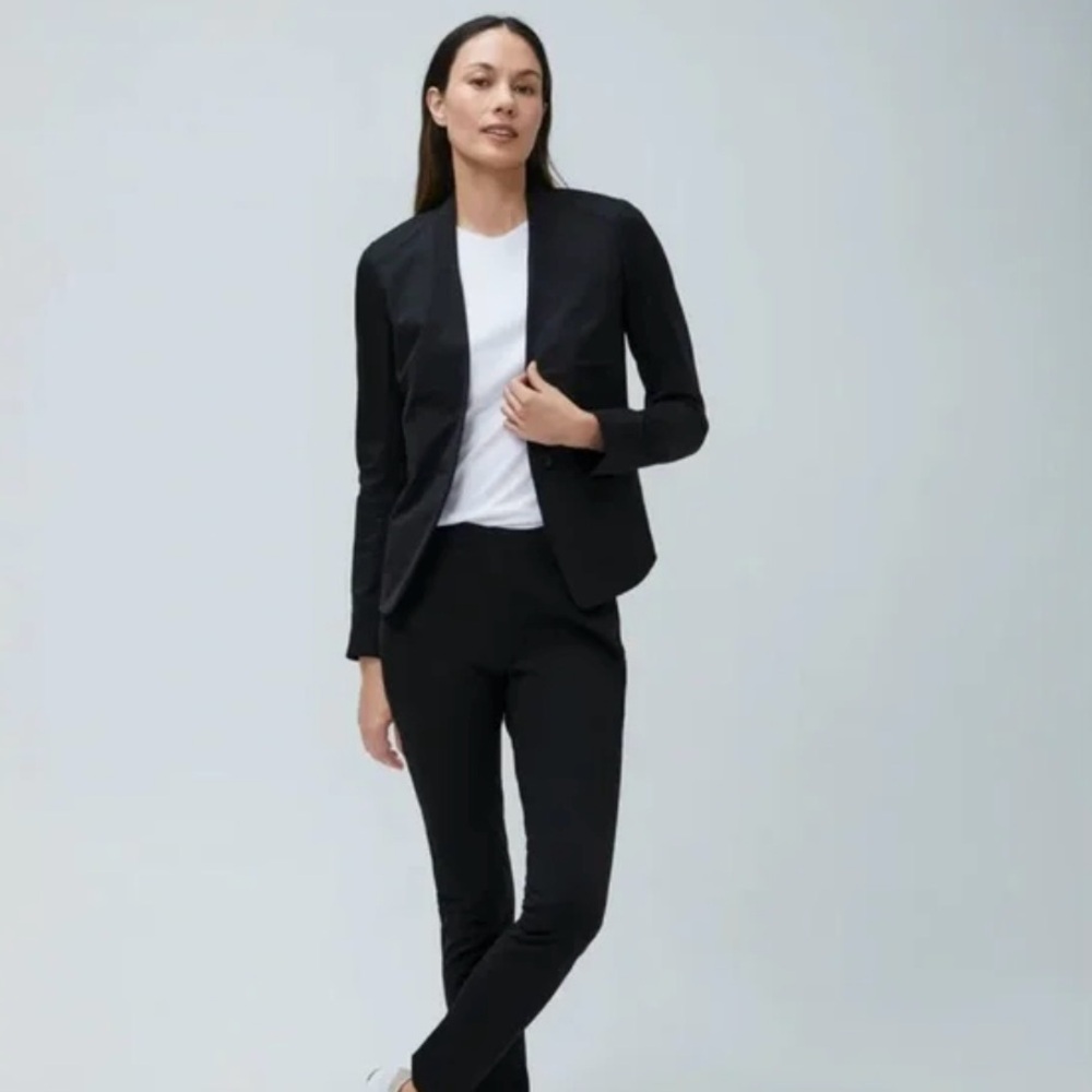 Ministry of Supply Kinetic Blazer Jacket Size 4 Black Professional Performance